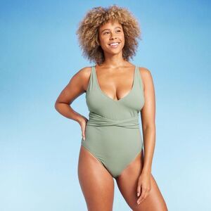 Shade & Shore -  Women's Over the Shoulder Swimwear G Green